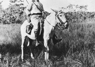 Percy Fawcett on an expedition in South America, c.1910.